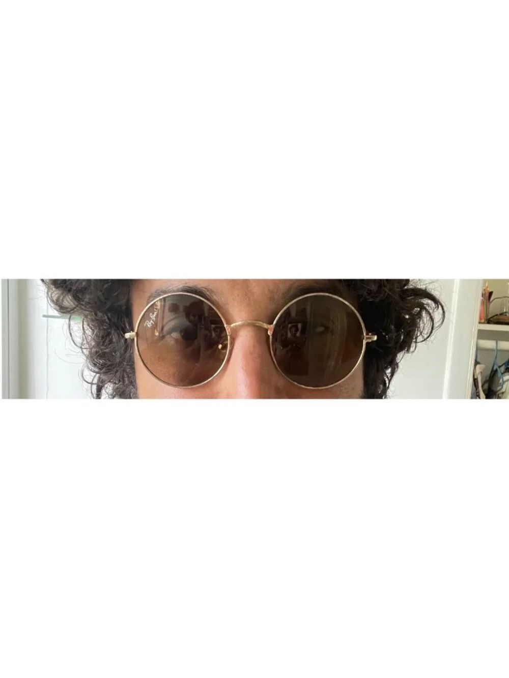 Vintage Ray-Ban Round Metal Sunglasses W/ Case Gold Frame Brown Lenses Retro